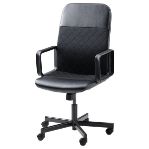 Ergonomic Swivel Office Chair – Black