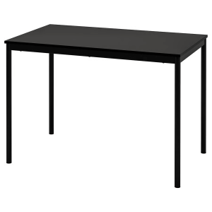 Minimalist Rectangular Table – Black